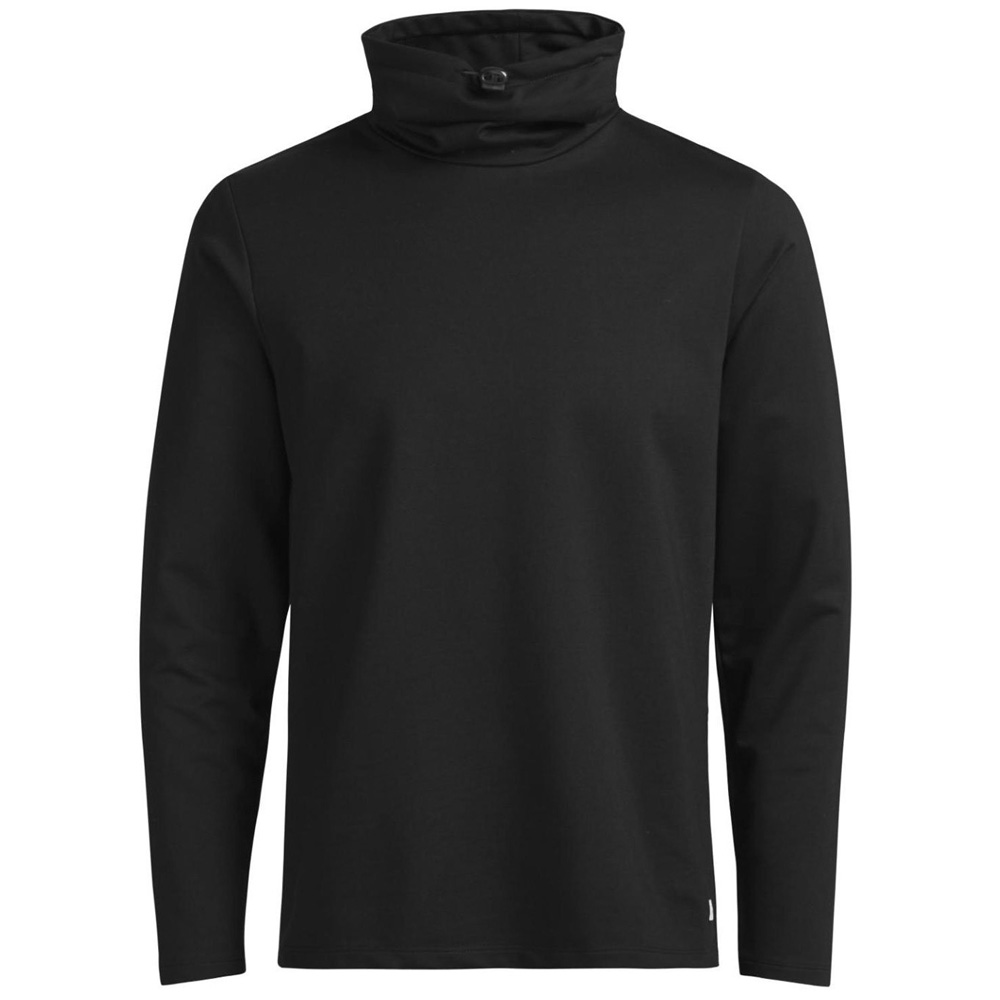 Black high neck sweatshirt deals